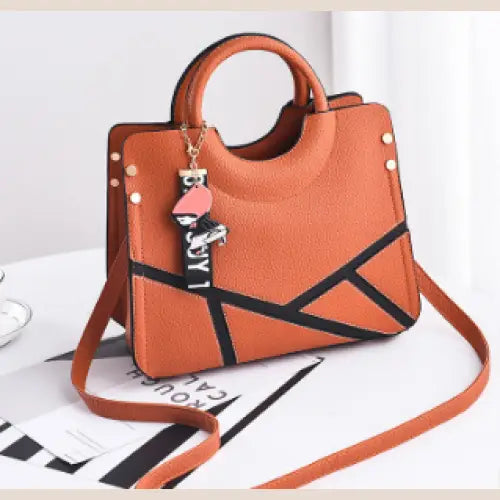 Women's Shoulder Bag in Orange Fashion Style