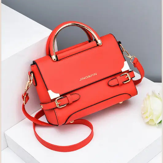 Women's Structured Handbag in Red